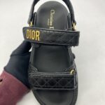 Dad Sandal Black Quilted Cannage Calfskin GHW