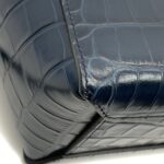 Celine Nano Belt Bag Navy Croco Embossed GHW