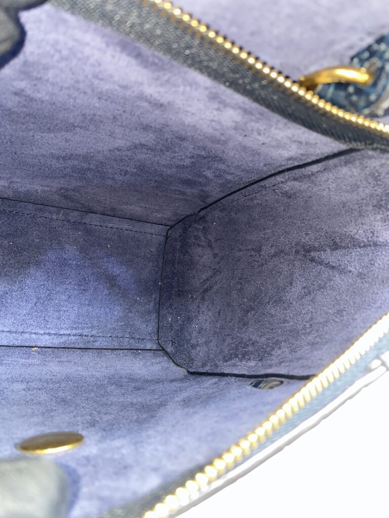 Celine Nano Belt Bag Navy Croco Embossed GHW