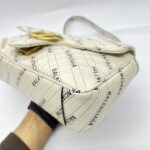 Marmont Flap Small X White Balenciaga Logo GHW