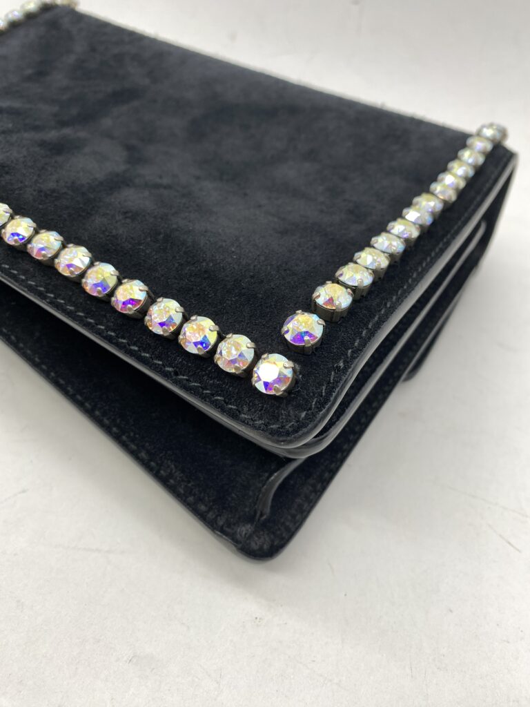 Dionysus Crystal Suede Black SHW