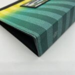 Pochette Voyage MM Damier Striped Gradient Yellow Green SHW