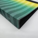 Pochette Voyage MM Damier Striped Gradient Yellow Green SHW