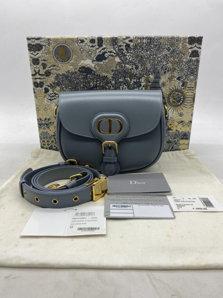 Bobby Small Calfskin Cloud Blue GHW