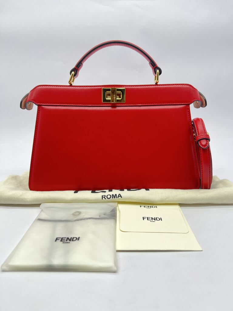 Peek A Boo Iseeu East Calfskin Smooth Red GHW