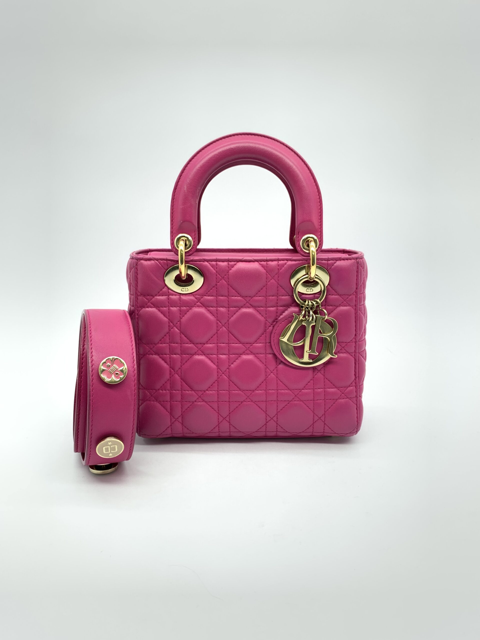 Lady Dior Small Lambskin Pink GHW