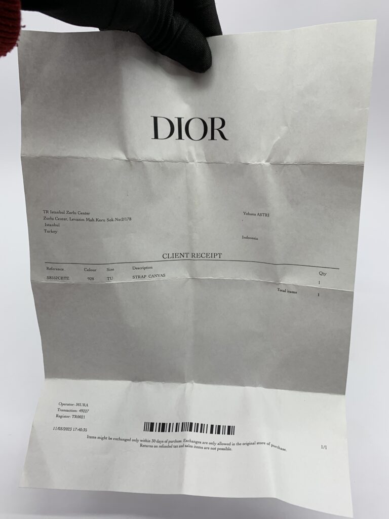 Strap Canvas Embrodered Blue GHW