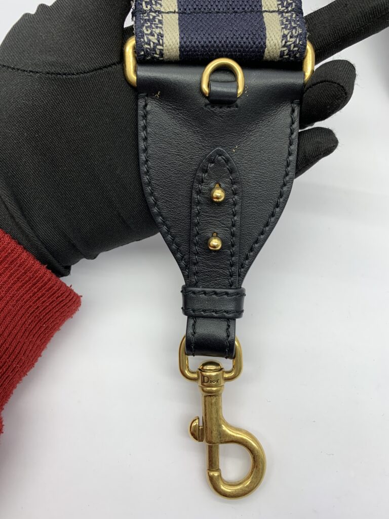 Strap Canvas Embrodered Blue GHW