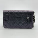 Chain Wallet Caviar Irredescent Purple SHW