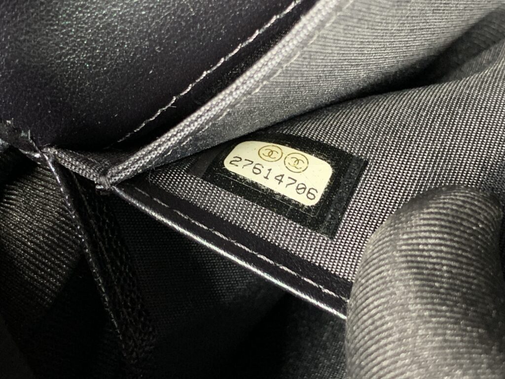 Chain Wallet Caviar Irredescent Purple SHW