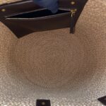 Panier Medium Raffia Ivory Brown GHW