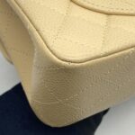 Classic Small D Flap Caviar Beige SHW