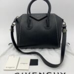 Small Antigona Black Stud SHW