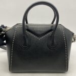 Small Antigona Black Stud SHW