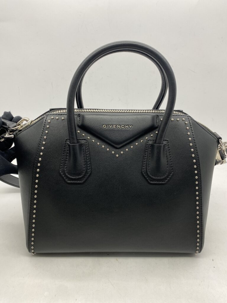 Small Antigona Black Stud SHW