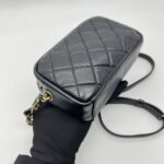 Buckle Camera Quilted Black GHW