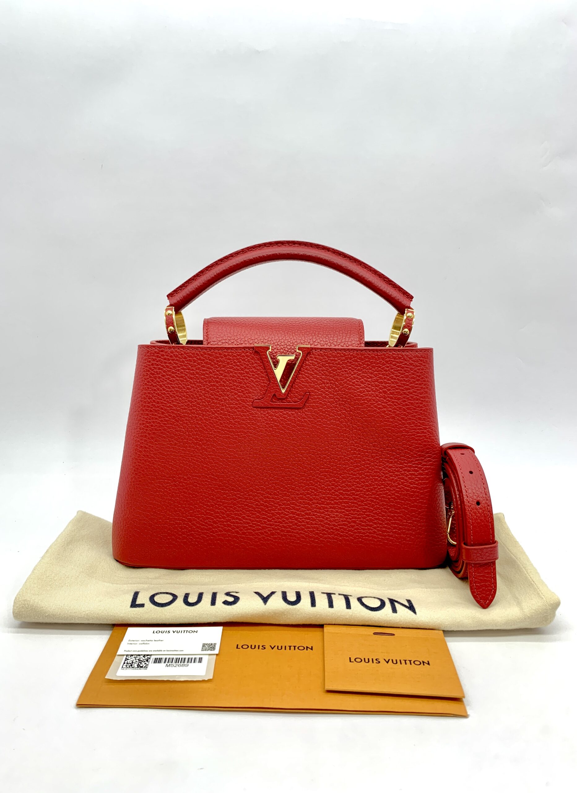 Capucines BB Taurillon Scarlet GHW