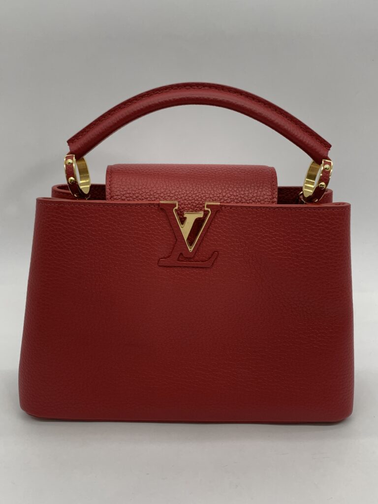 Capucines BB Taurillon Scarlet GHW