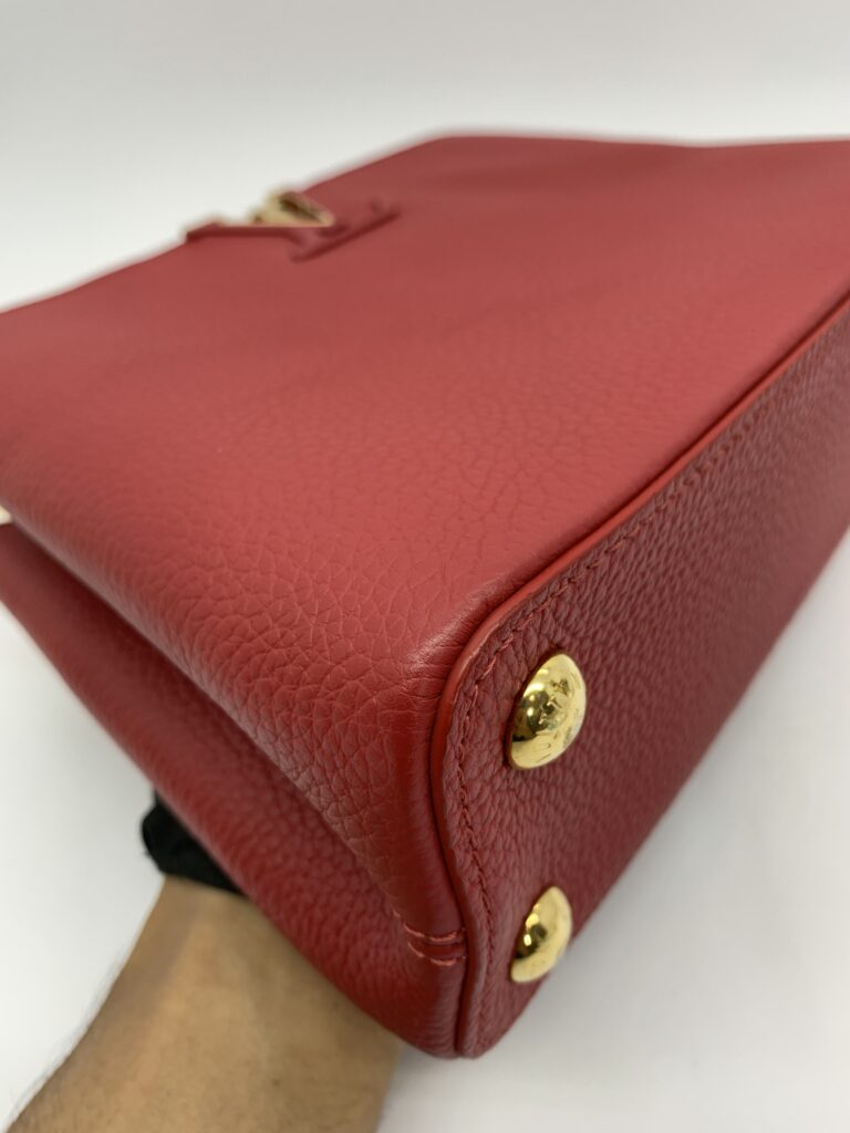 Capucines BB Taurillon Scarlet GHW