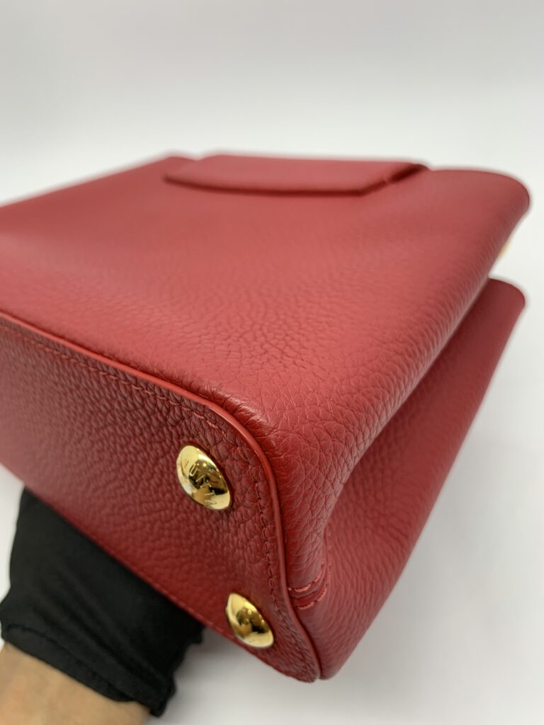 Capucines BB Taurillon Scarlet GHW