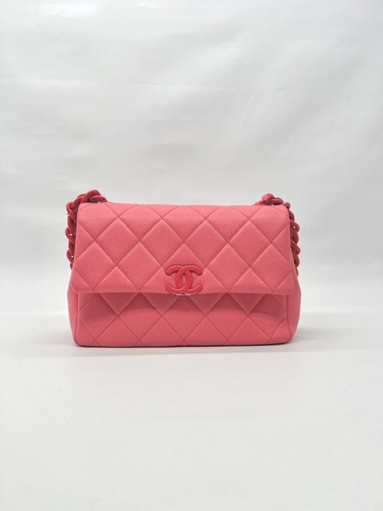 MY Everything Bag Caviar Pink Enamel Pink HW