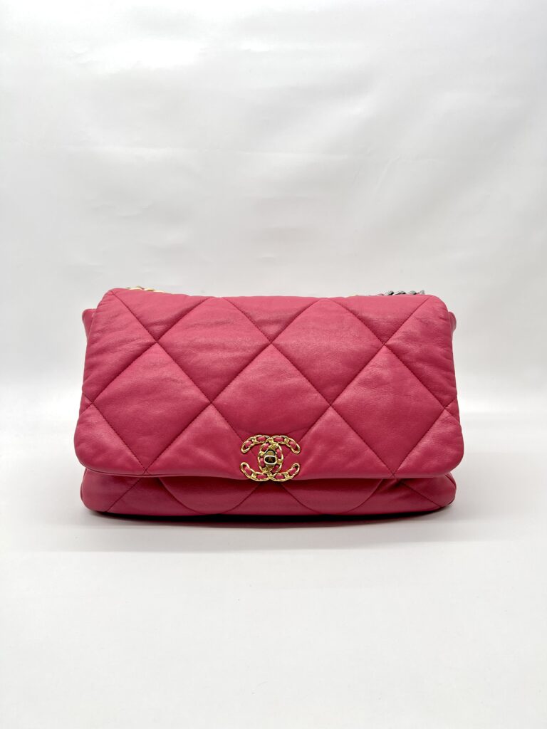 C19 Large Lambskin Red Pink