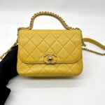 Chanel Infinity Top Handle Yellow