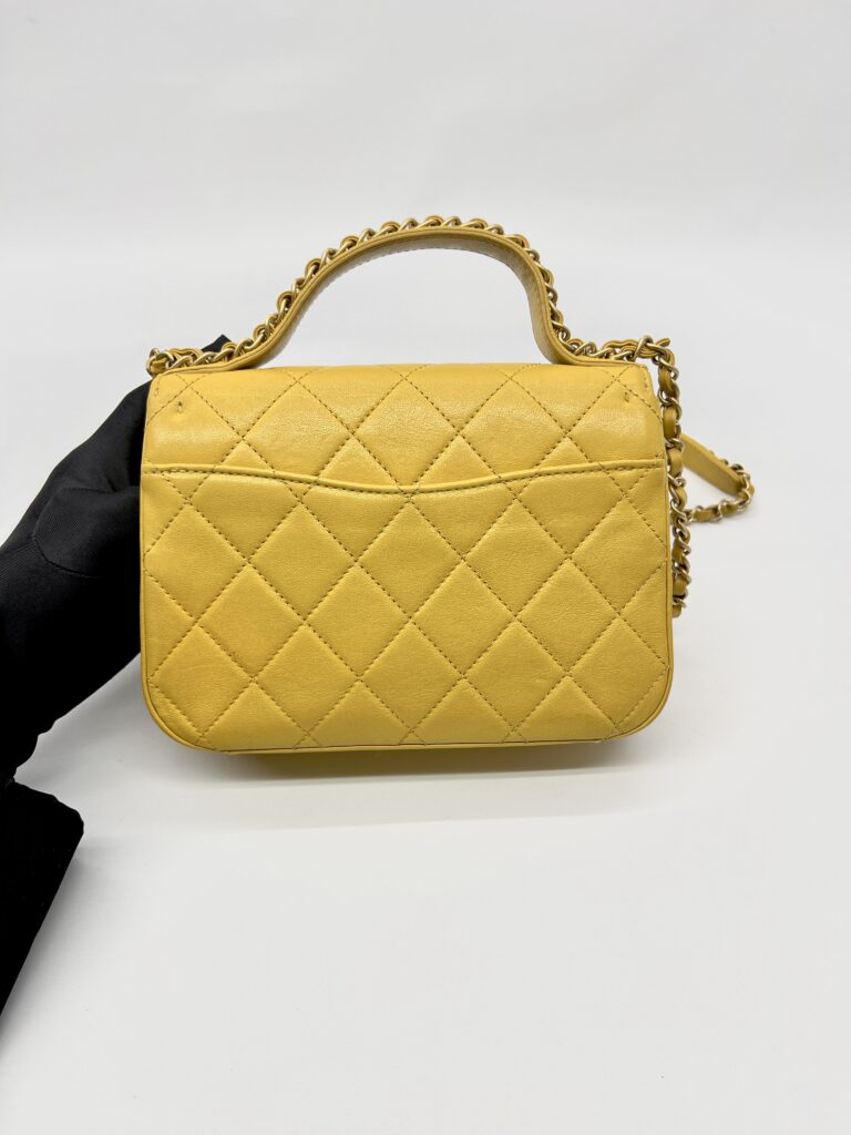 Chanel Infinity Top Handle Yellow