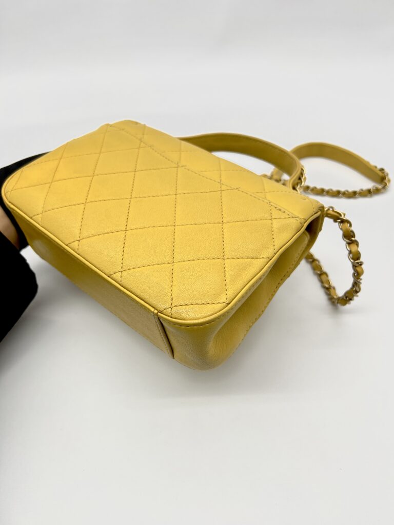 Chanel Infinity Top Handle Yellow