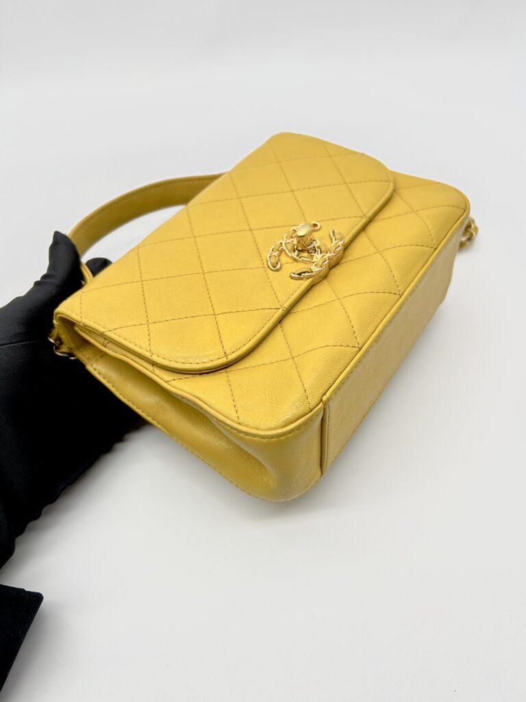 Chanel Infinity Top Handle Yellow