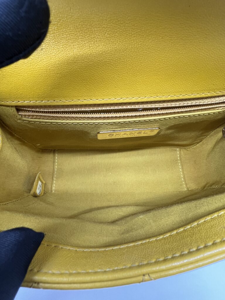 Chanel Infinity Top Handle Yellow