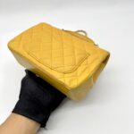⁠Chanel Mini Top Handle Jaune