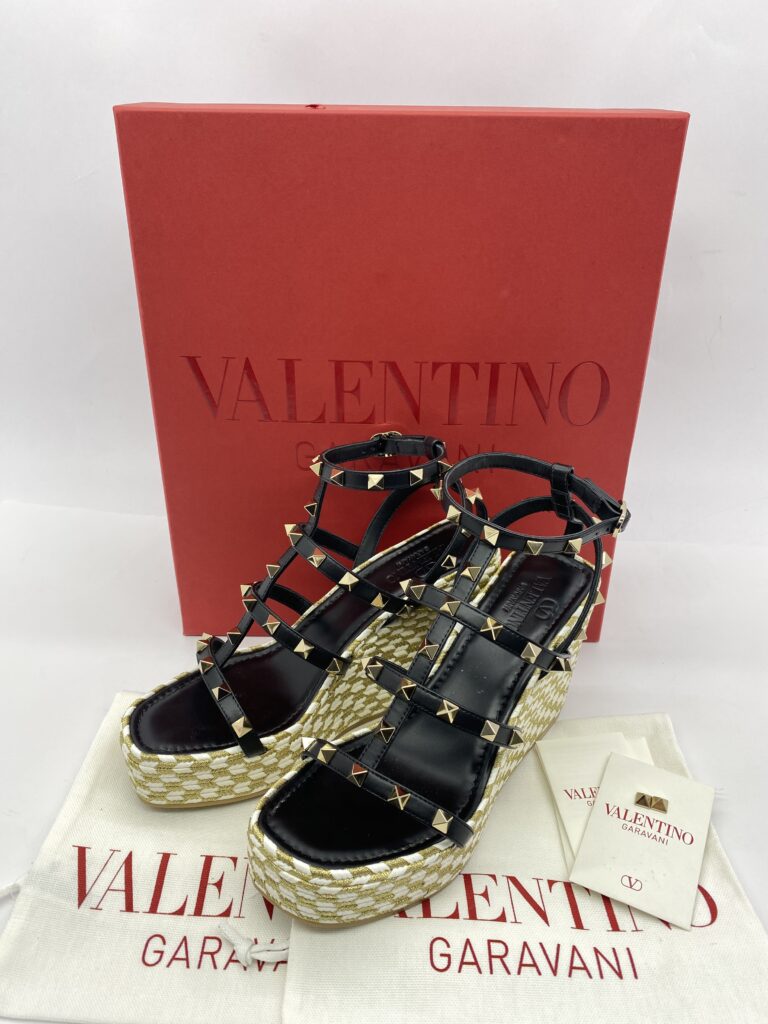 Rockstud Ankle Black White/Gold