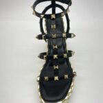 Rockstud Ankle Black White/Gold