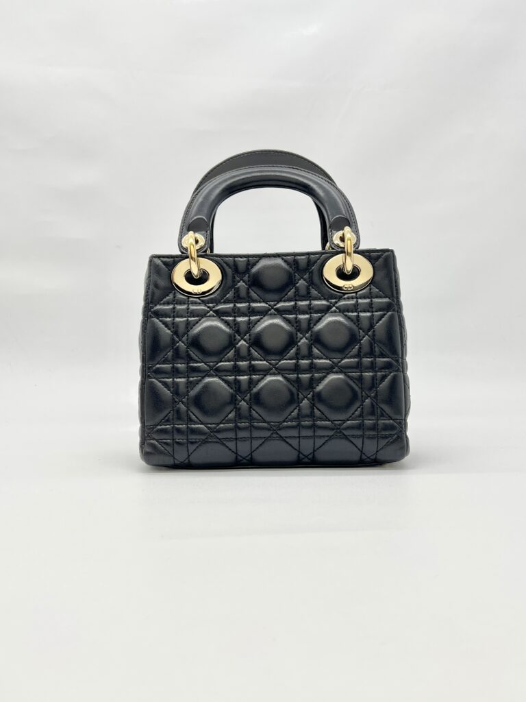 Lady Dior Mini Lambskin Pearl GHW