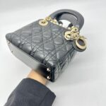 Lady Dior Mini Lambskin Pearl GHW