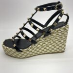 Rockstud Ankle Black White/Gold