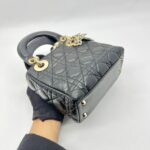 Lady Dior Mini Lambskin Pearl GHW