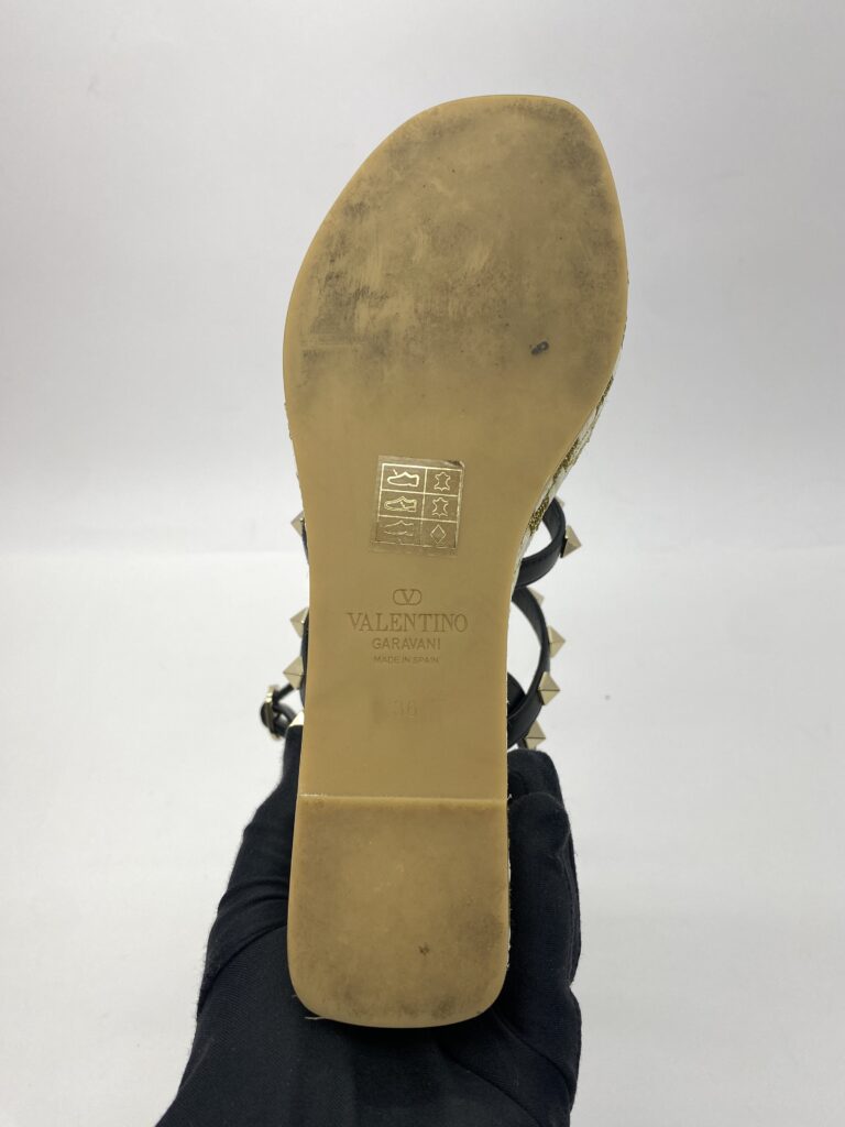 Rockstud Ankle Black White/Gold