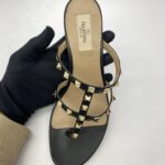 Rockstud Mules Black