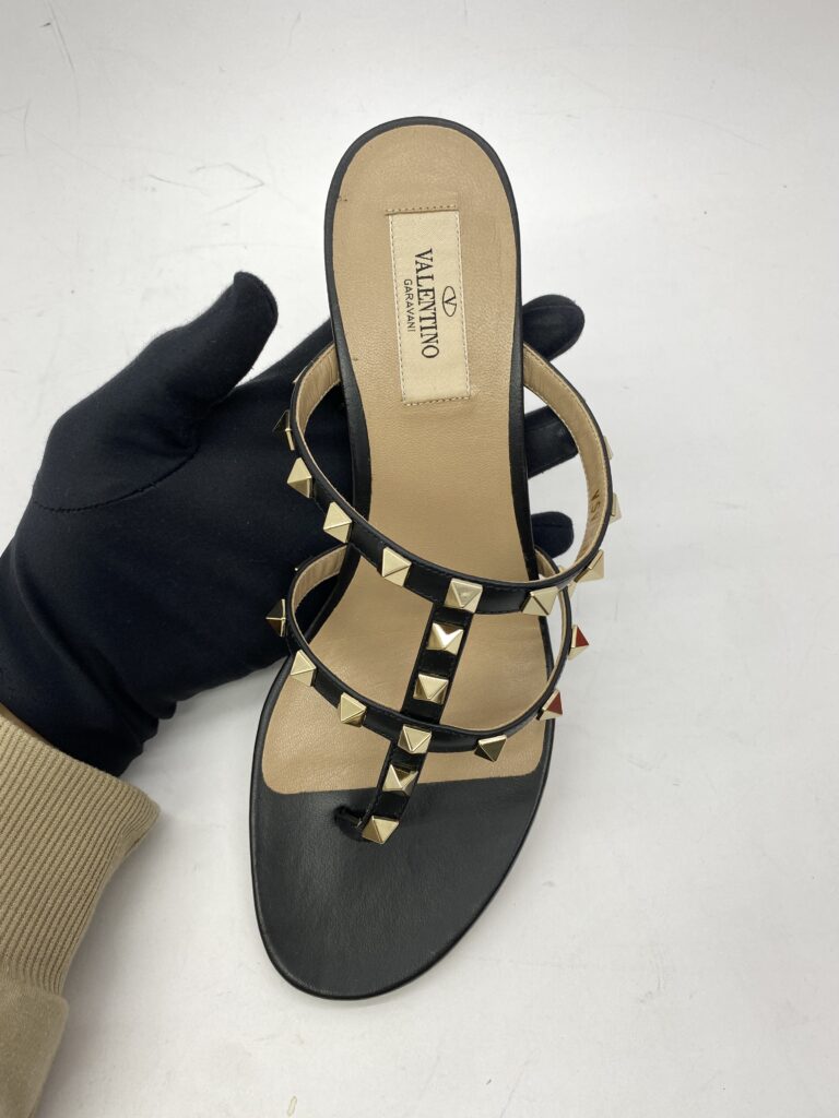 Rockstud Mules Black