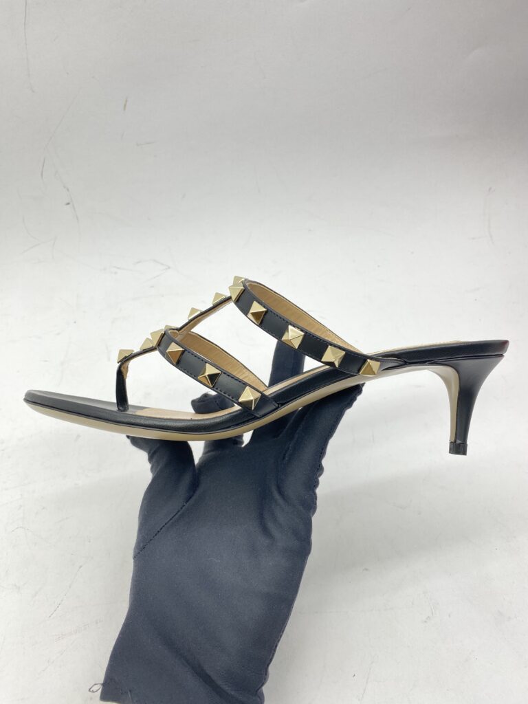 Rockstud Mules Black