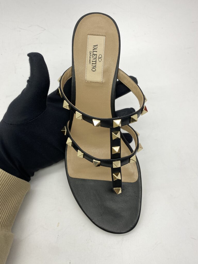 Rockstud Mules Black