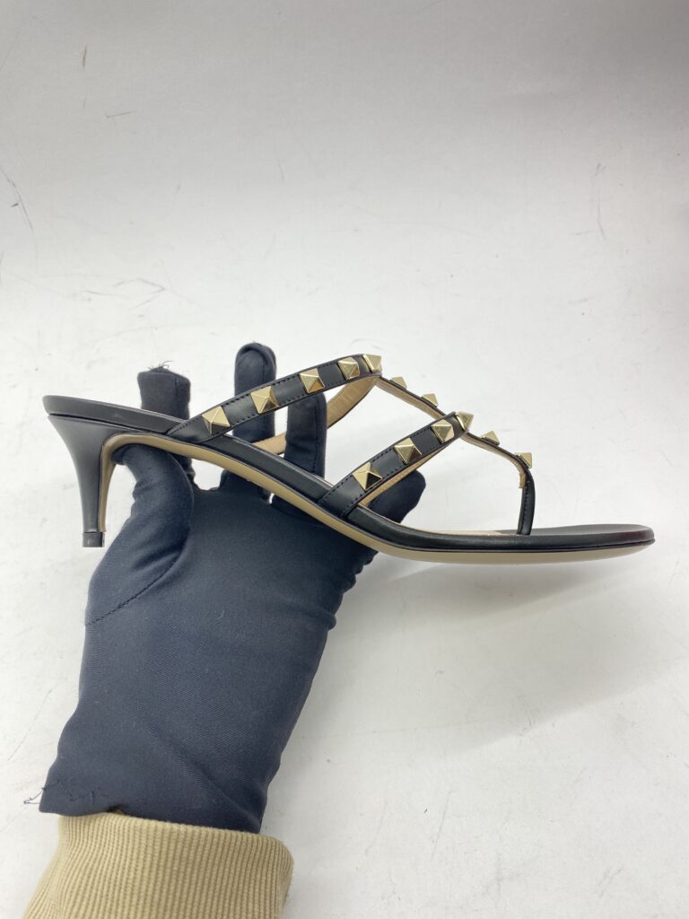 Rockstud Mules Black