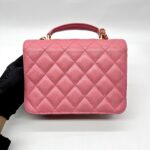 CC Top Handle Chain Caviar Pink GHW