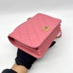CC Top Handle Chain Caviar Pink GHW