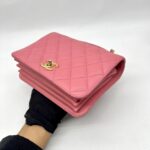 CC Top Handle Chain Caviar Pink GHW