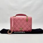 CC Top Handle Chain Caviar Pink GHW