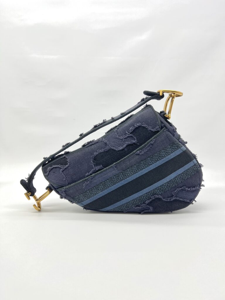 Saddle Embroidered Camouflage Navy GHW