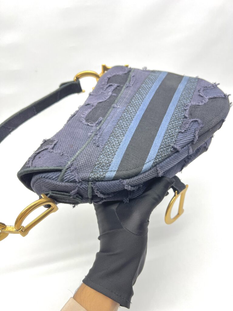 Saddle Embroidered Camouflage Navy GHW